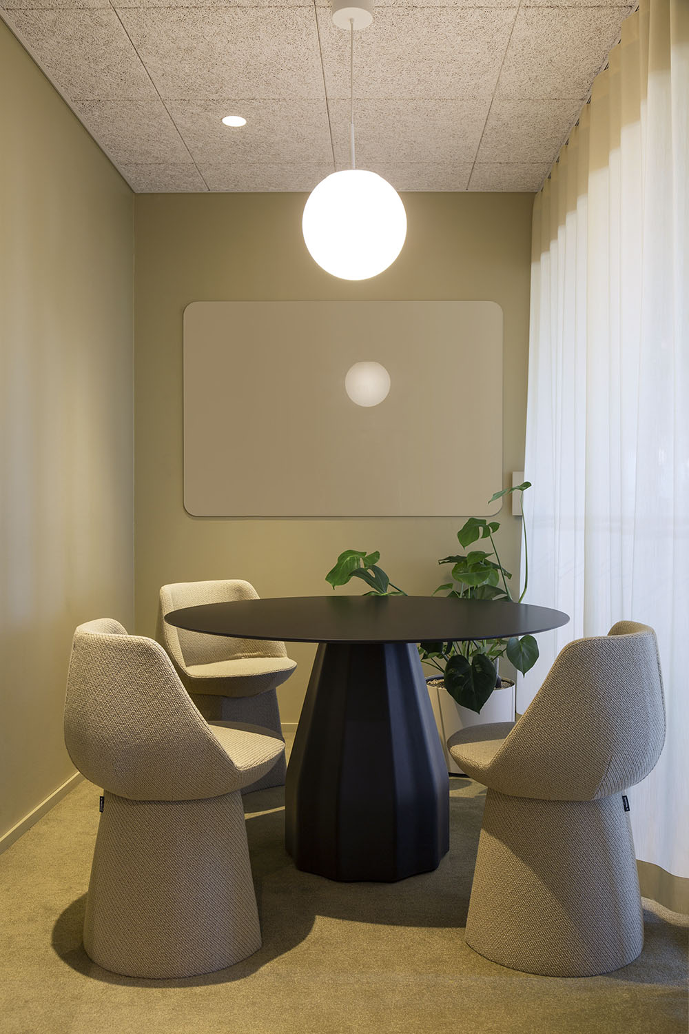 Supermetrics office design meeting room pistachio