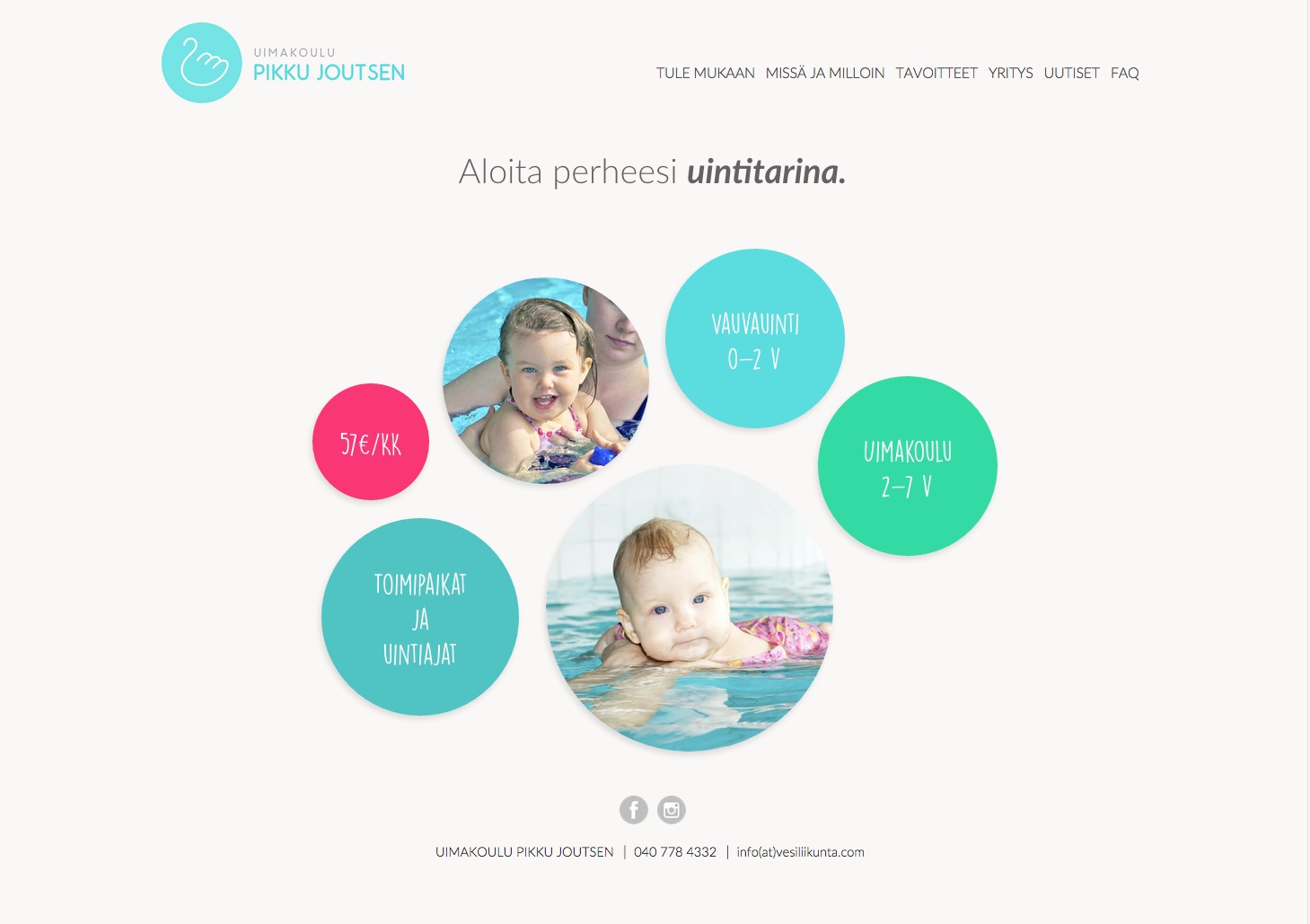 Swim School Little Swan | Mint & More Creative