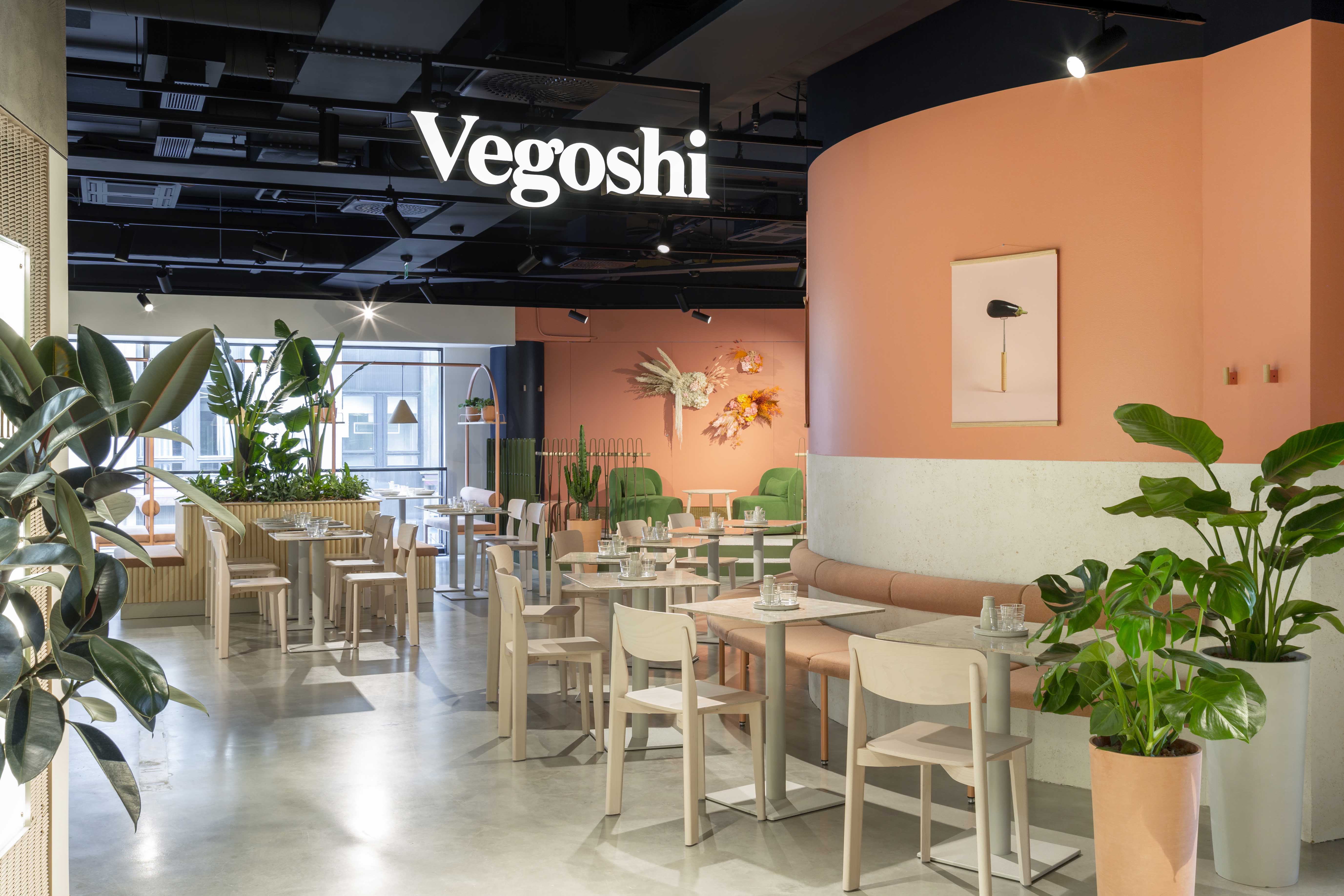 Vegoshi restaurant dining space